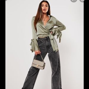 MISSGUIDED Side Tie Top